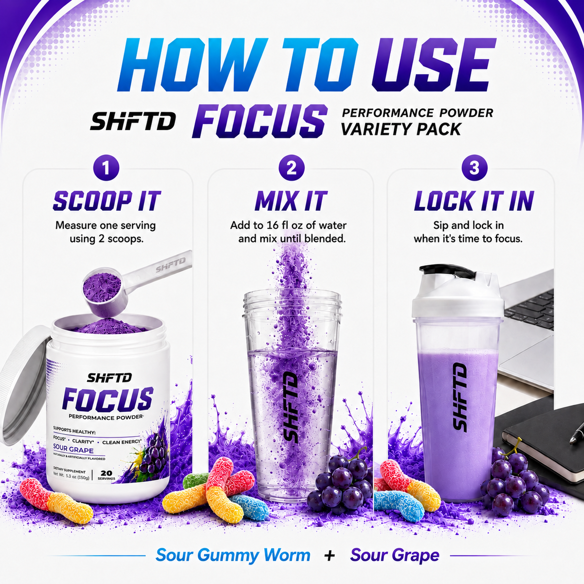 Focus Performance Powder Variety Pack