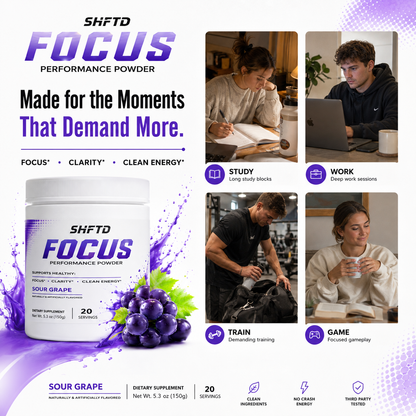 SHFTD™ Focus Performance Powder - Sour Grape