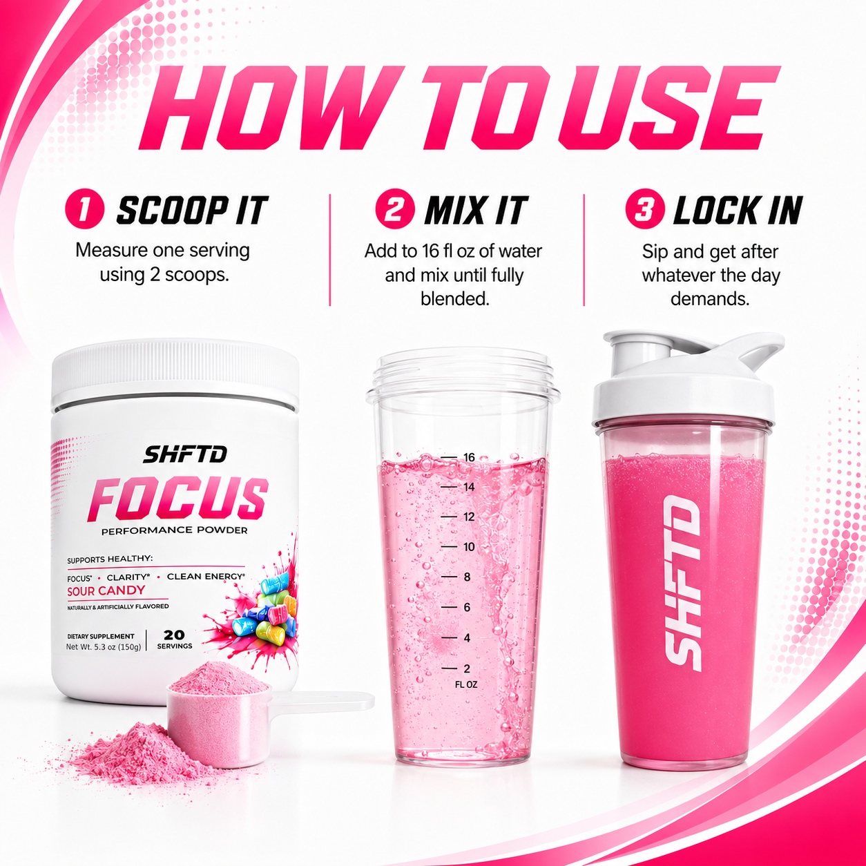 SHFTD™ Focus Performance Powder - Sour Candy