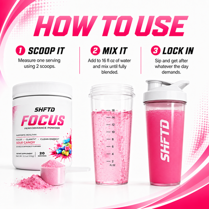 SHFTD™ Focus Performance Powder - Sour Candy