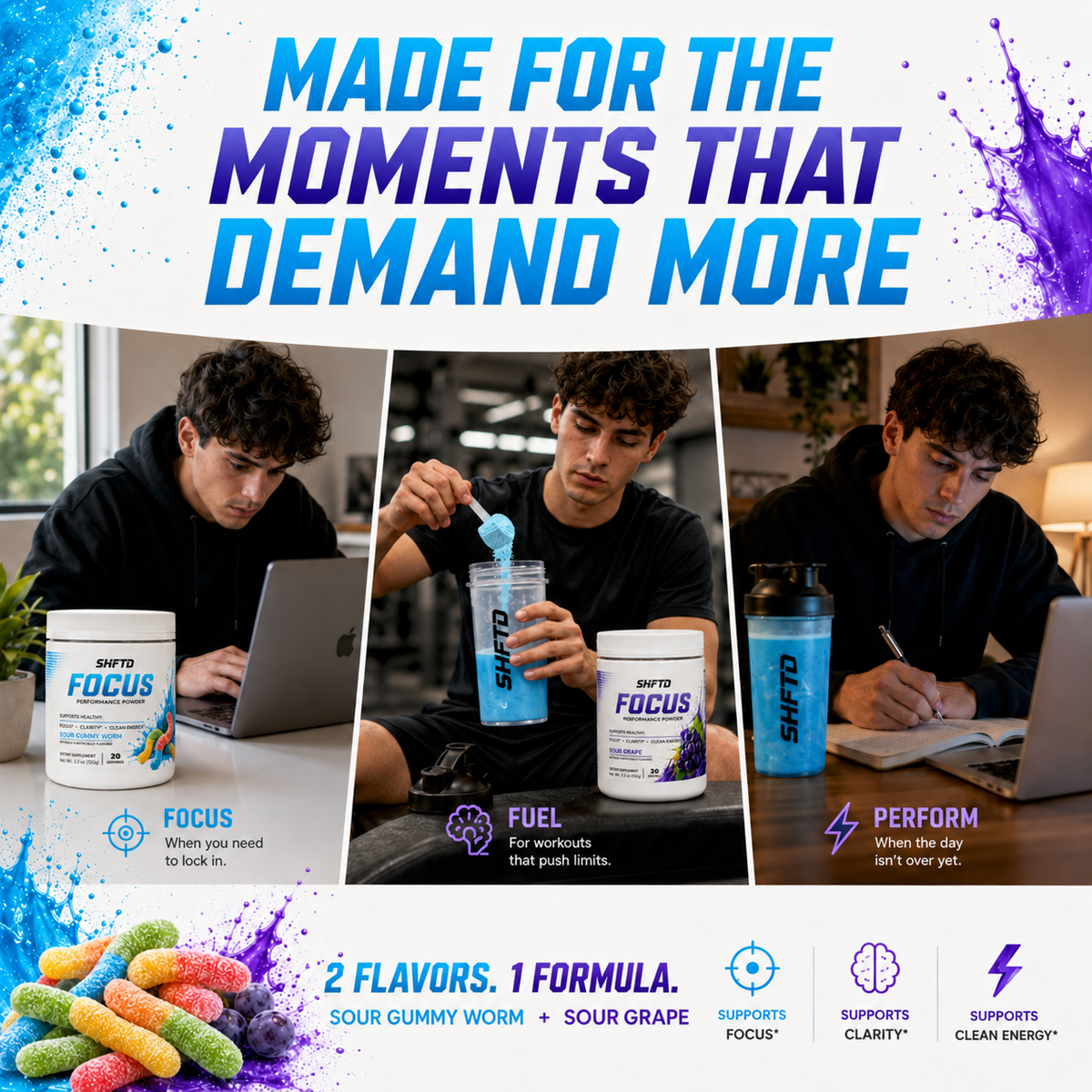 Focus Performance Powder Variety Pack