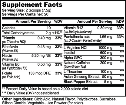 SHFTD™ Focus Performance Powder – Sour Grape