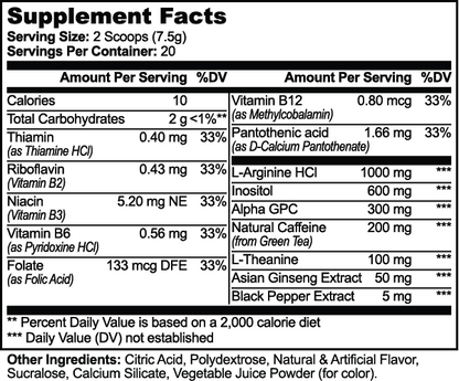 SHFTD™ Focus Performance Powder - Sour Candy